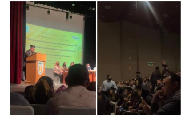 Abandonan acto académico de UABC ante polémico discurso de alumno 