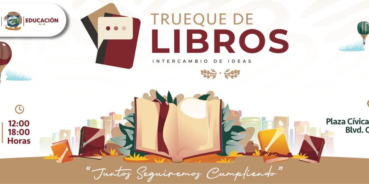 Intercambia tu libro: realizarán trueque de libros en Ensenada