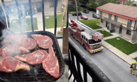 Sonorense hace carne asada en Canadá y sus vecinos llaman a los bomberos