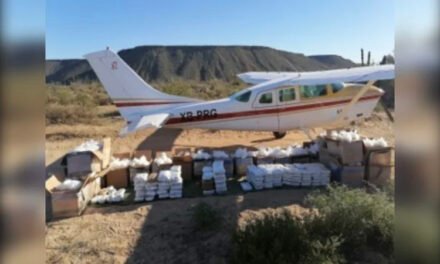 Interceptaron aeronave repleta de diversas drogas al momento de aterrizar en Baja California 