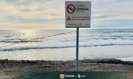 Continúa cierre de acceso a la playa de Tijuana