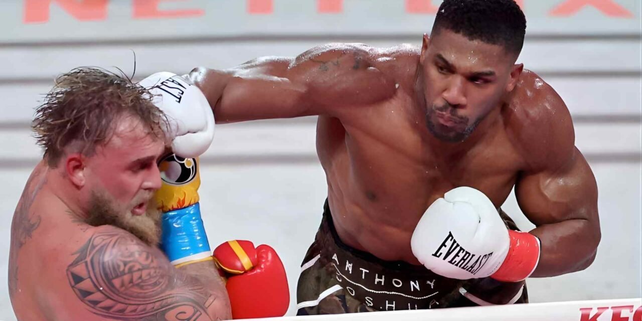 LO PUSIERON EN SU LUGAR: ANTHONY JOSHUA NOQUEA A JAKE PAUL EN MIAMI