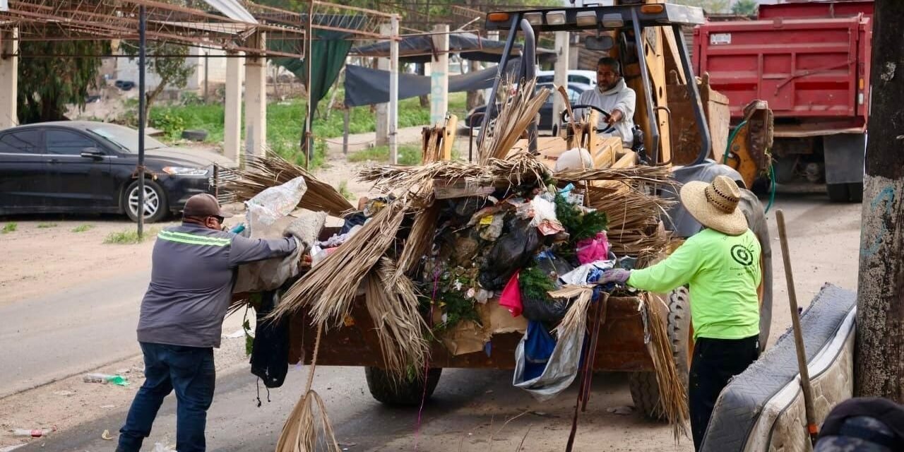 AYUNTAMIENTO DE TIJUANA RETIRA MÁS DE 105 TONELADAS DE BASURA Y ESCOMBRO EN JORNADA DE “TIJUANA: CIUDAD LIMPIA”