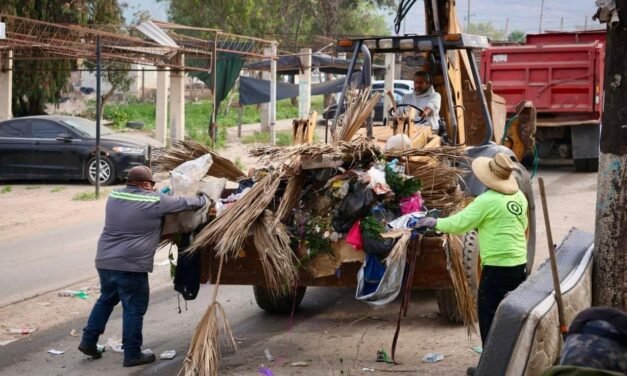 AYUNTAMIENTO DE TIJUANA RETIRA MÁS DE 105 TONELADAS DE BASURA Y ESCOMBRO EN JORNADA DE “TIJUANA: CIUDAD LIMPIA”
