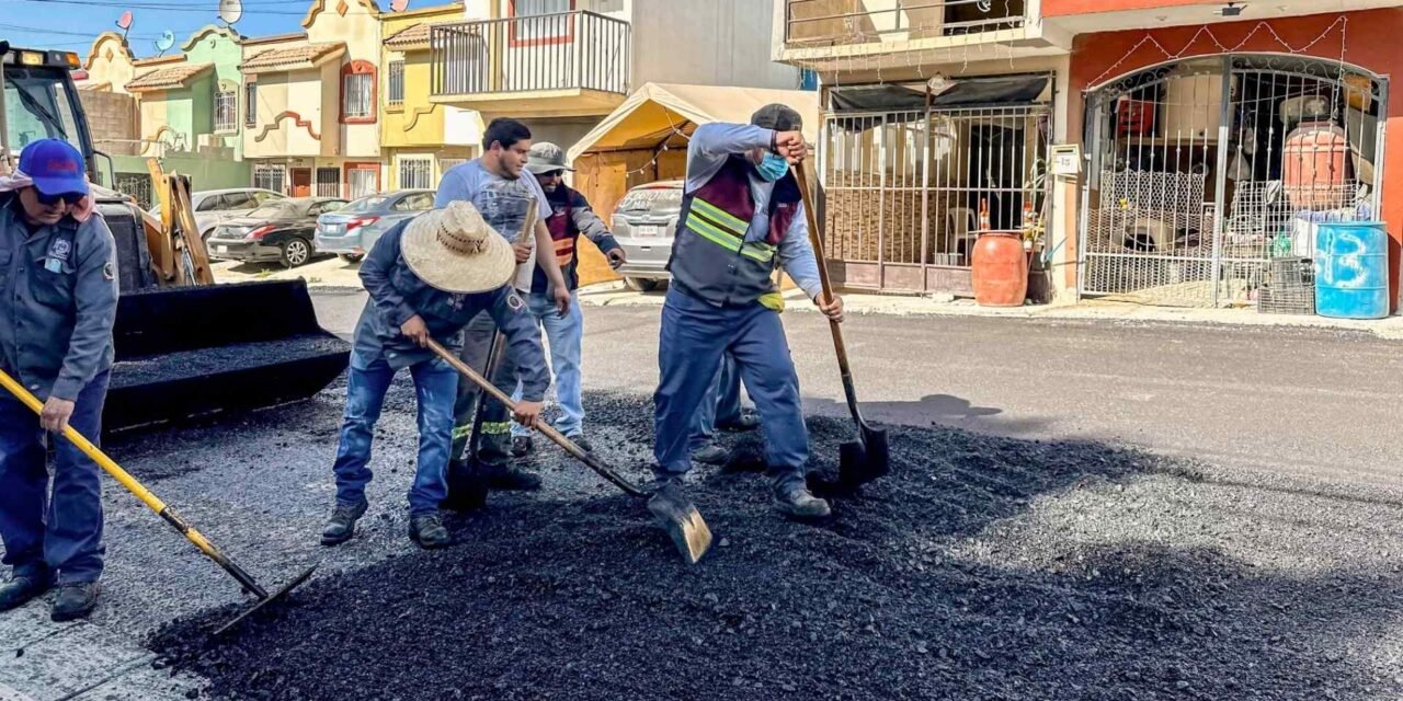 AYUNTAMIENTO REFUERZA BACHEO EN CUATRO DELEGACIONES DE TIJUANA PARA MEJORAR LA MOVILIDAD