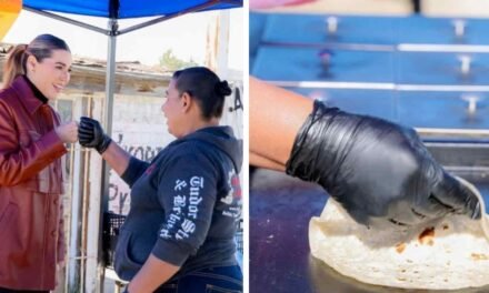 MARINA DEL PILAR PROMOCIONA TAQUERÍA EN LA RUMOROSA Y DESTACA APOYO A EMPRENDEDORA LOCAL