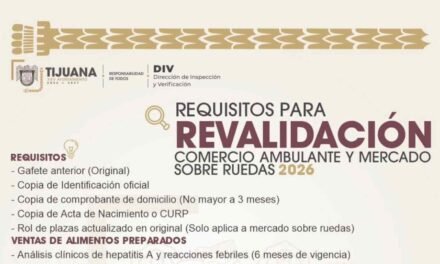 INICIA EN TIJUANA LA REVALIDACIÓN 2026 PARA COMERCIO AMBULANTE Y MERCADOS SOBRE RUEDAS