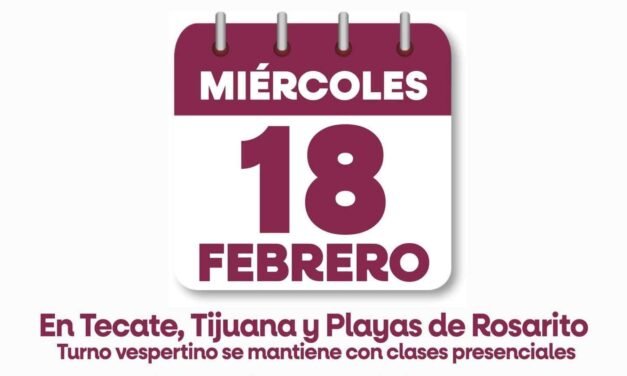 POR LLUVIAS, CLASES SERÁN EN LÍNEA ESTE MIÉRCOLES POR LA MAÑANA EN TIJUANA, TECATE Y ROSARITO