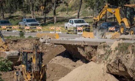 TRAS LLUVIAS, REPARAN TRAMO DAÑADO DEL LIBRAMIENTO ROSAS MAGALLÓN EN TIJUANA