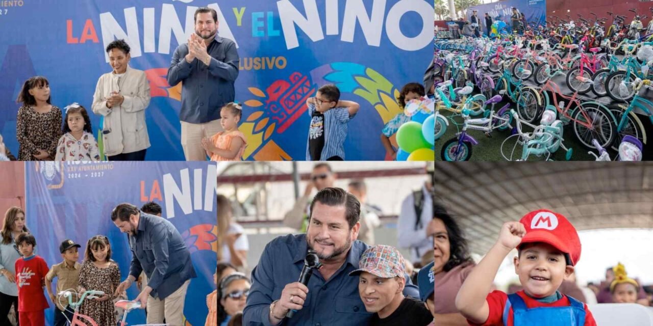¡Regalo especial para los niños de Tijuana! Bicicletas en el Día de la Niña y el Niño