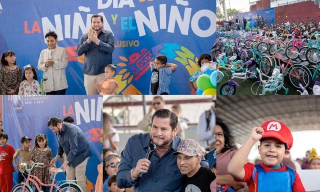 ¡Regalo especial para los niños de Tijuana! Bicicletas en el Día de la Niña y el Niño