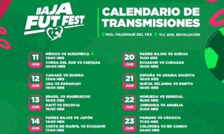 ¡Calendario oficial del Baja Fut Fest! Más de 50 partidos en vivo y gratis en Avenida Revolución