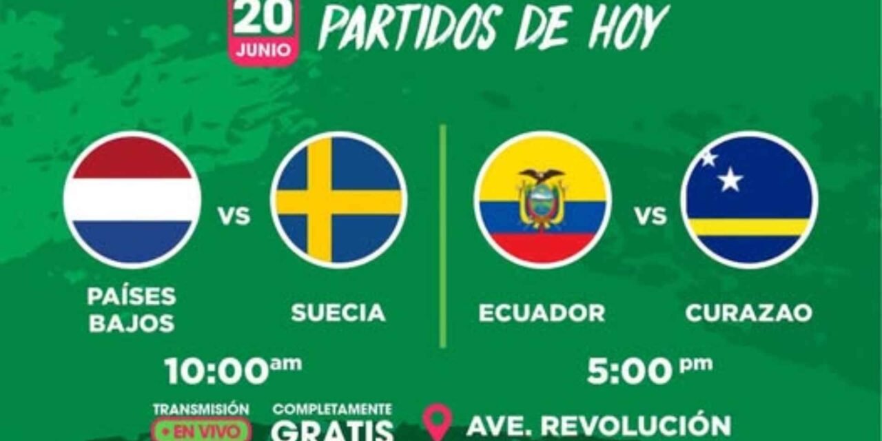 Mundial gratis en la Avenida Revolución: Cartelera futbolera para este 20 de junio
