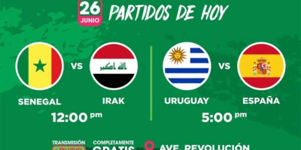 Senegal vs Irak y Uruguay vs España: La fiesta futbolera continúa este 26 de junio en la Revu
