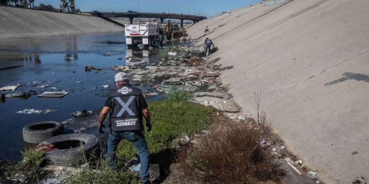 A limpiar el Río: ante posibles lluvias por “El Niño”, arrancan limpieza preventiva del Río Tijuana