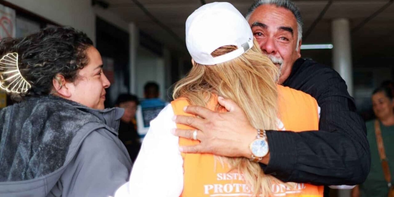 Rescatan a familias atrapadas por las lluvias en Rancho Génesis con apoyo de la Defensa y Gobierno de Marina del Pilar
